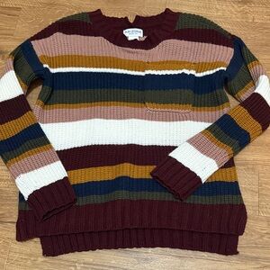 Arizona Jean Company Men's Colorful Striped Crewneck Sweater